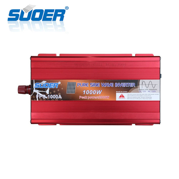 Suoer Power Inverter Pure Sinewave 12V/230V - 1000W