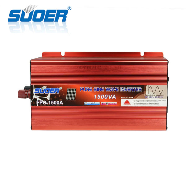 Suoer Power Inverter Pure Sinewave 12V/230V - 1500W