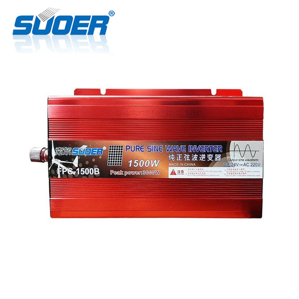 Suoer Power Inverter Pure Sinewave 24V/230V - 1500W