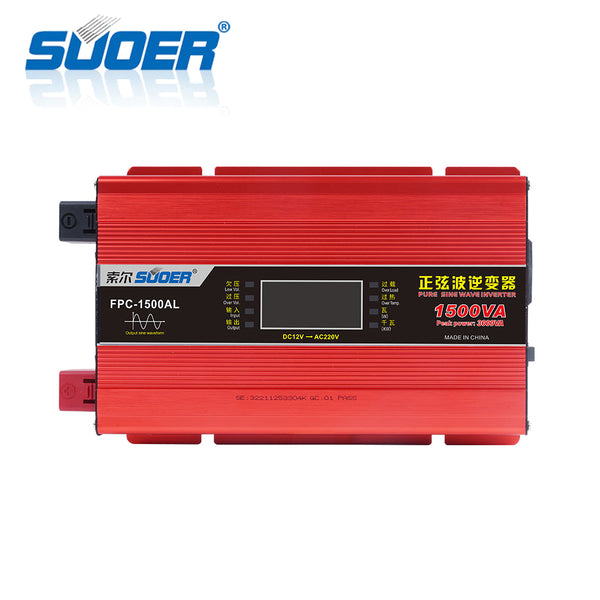 Suoer Power Inverter Pure Sinewave 12V/220V - 1500W