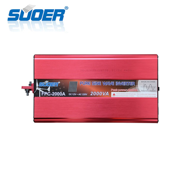 Suoer Power Inverter Pure Sinewave 12V/230V - 2000W